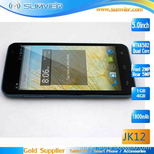 5inch 960*540 IPS Mtk6582 Android Phone with Quad Core